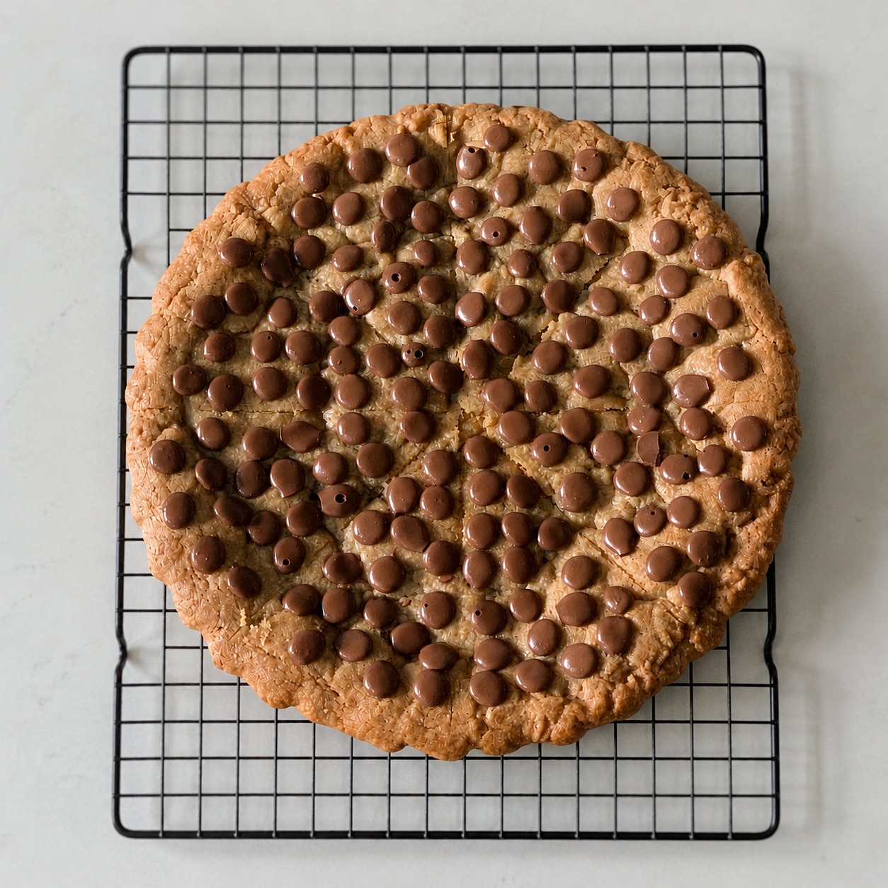 Torta Cookie de Nutella pronta